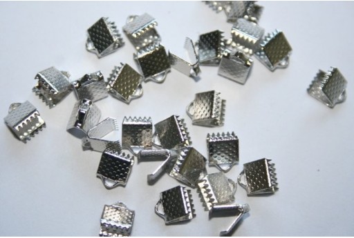 Terminali Colore Platino 8x6x5mm - 30pz