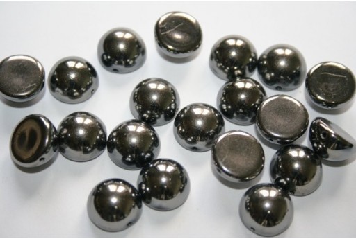 10 Perline Dome Beads 12x7mm Crystal Col.00030