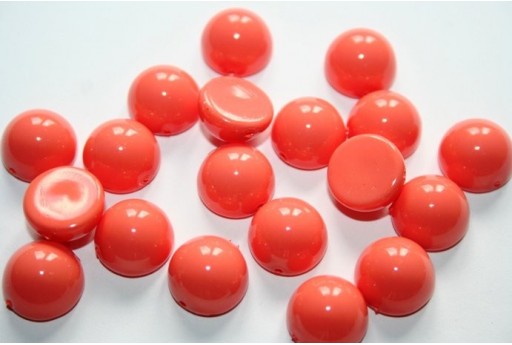 Perline Dome Beads 12x7mm, 10Pz., Fiesta Peach Coral Col.48955