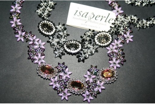 Kit Girocollo Luna Silver 1/2 Coated Jet CD007 2