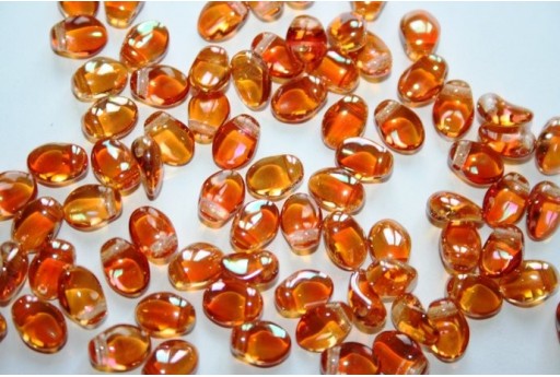 Perline Tulip Petals 6x8mm, 30Pz., Crystal Apricot Medium Col.29121