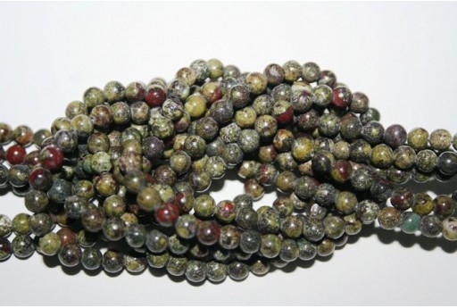 64 wire 6 mm Ball Bloodstone AFBL6 Stones
