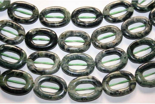 Pietra Jasper Kambaba Ovale Donut 25x18mm JA61A