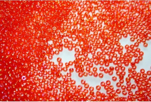 Perline Miyuki Round Rocailles Transparent Rainbow Orange 11/0 - 10gr