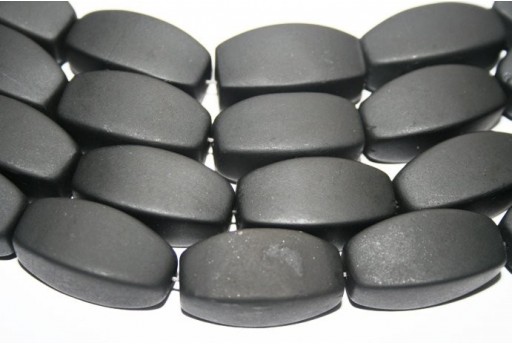 Filo 13 Pietre Black Stone Oliva 4 Facce 30x16mm BLST4