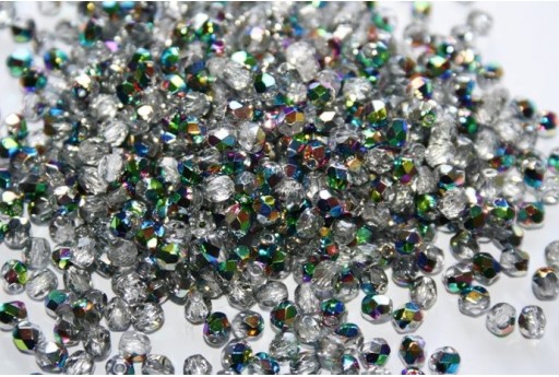 60 Beads 4 mm Crystal Iris Blue Means Col. 21435JT