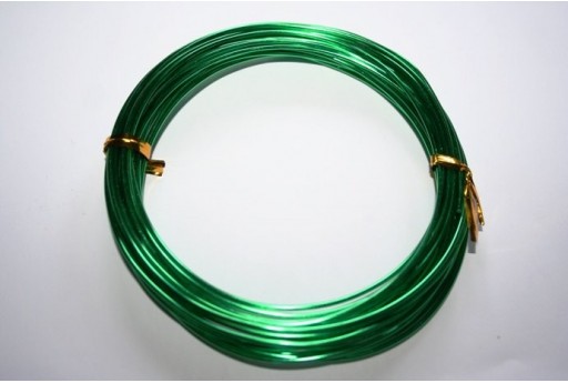 Filo Alluminio Colore Verde 1,5mm - 6mt