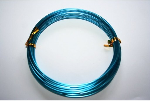 Filo Alluminio Colore Aquamarine 1,5mm - 6mt