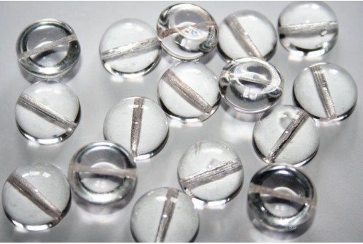 Perline Dome Beads 14X8mm, 10pz., Crystal Col.00030