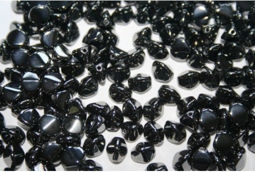 Perline Pinch Beads 7mm, 10gr., Jet Hematite
