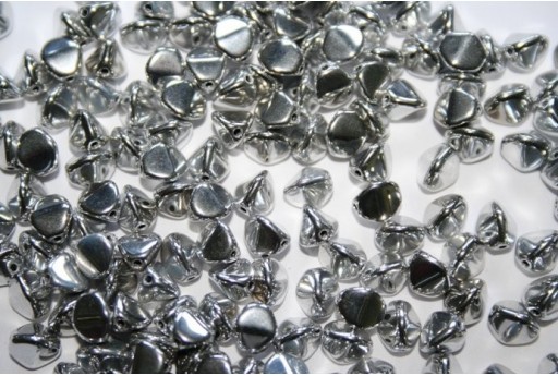 Perline Pinch Beads 7mm, 10gr., Jet Labrador Full