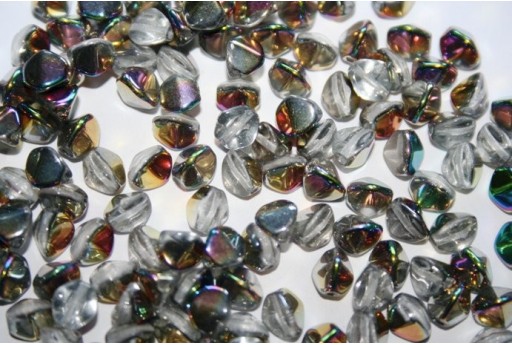 Perline Pinch Beads 7mm, 10gr., Crystal Vitrail