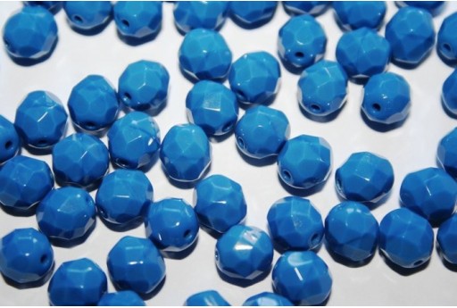 Perline Mezzi Cristalli Opaque Blue 8mm - 25pz