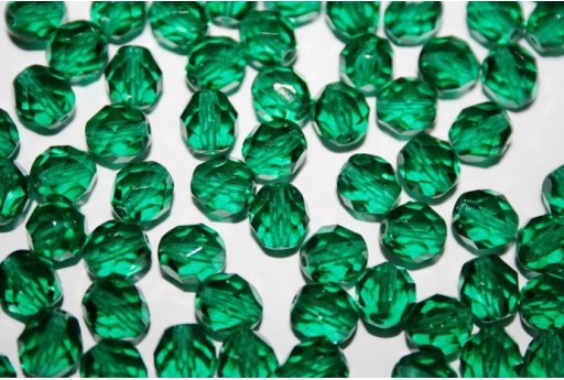 Perline Mezzi Cristalli Emerald 8mm - 25pz