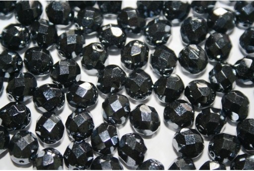 Perline Mezzi Cristalli Hematite 8mm - 25pz