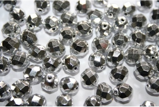 Perline Mezzi Cristalli Silver 8mm - 25pz