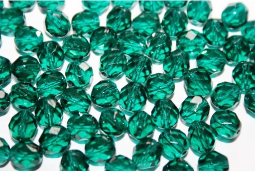 Perline Mezzi Cristalli Teal 8mm - 25pz