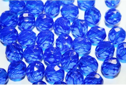 Perline Mezzi Cristalli Sapphire 10mm - 15pz