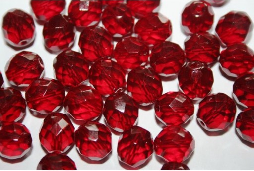 Perline Mezzi Cristalli Garnet 10mm - 15pz