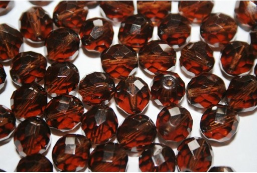 Perline Mezzi Cristalli Smoky-Topaz 10mm - 15pz