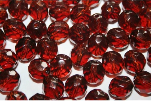 Perline Mezzi Cristalli Dark Topaz 10mm - 15pz