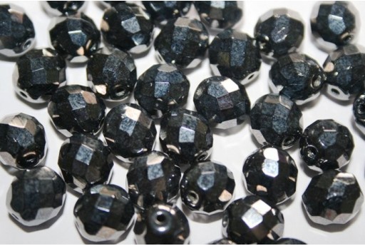 Perline Mezzi Cristalli Hematite 10mm - 15pz