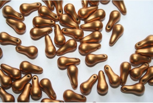 Bulb Beads 5x10mm, 25pz., Metallic Brass Col.29415