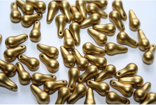 Bulb Beads 5x10mm, 25pz., Metallic Olivine Col.29418