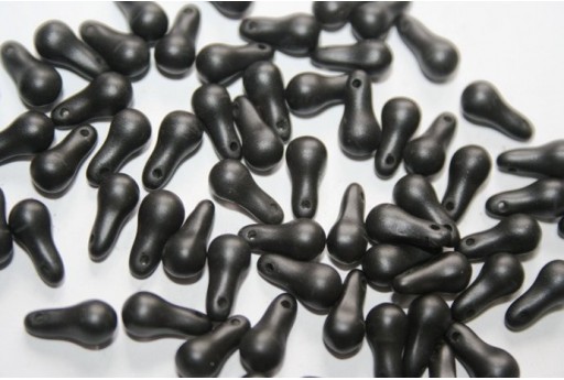 Bulb Beads 5x10mm, 25pz., Metallic Black Col.29400