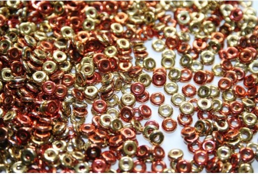 Perline O Bead 1x3,8mm, 5gr, Jet California Gold Rush Col.98542