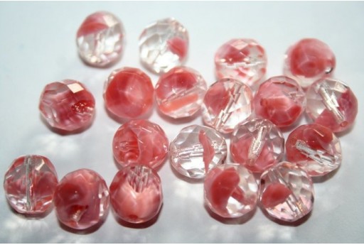 Perline Mezzi Cristalli Crystal-Rosaline 10mm - 15pz