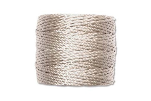 Super-Lon Bead Tex 400 Cord 0,90mm, 32mt., Light Grey SL1-LGY