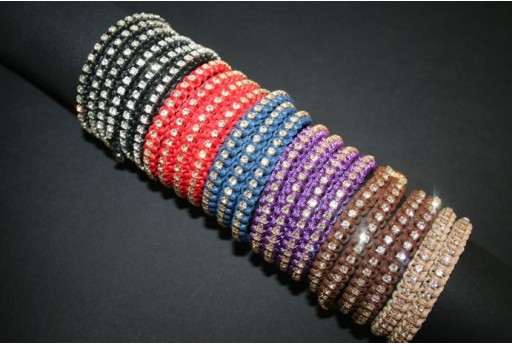 Kit Bracciale Macrame' 3 Fili Viola BR034B