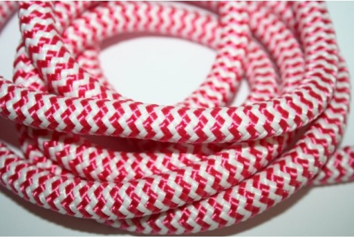 1mt. Climbing Cord 10mm Intrecciato Fuchsia/Nero Cod.CC-58B