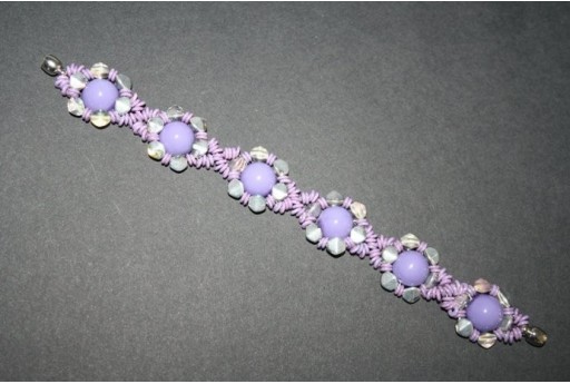 Kit Bracciale Pinch e Dome Beads Light Plum BR037B