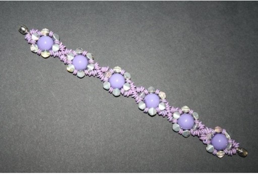 Kit Bracciale Pinch e Dome Beads Light Plum BR037B