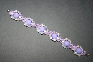 Kit Bracciale Pinch e Dome Beads Light Plum BR037B