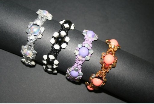 Kit Bracciale Pinch e Dome Beads Light Plum BR037B 2