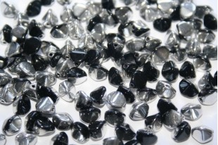 Perline Pinch Beads 7mm, 10gr., Jet Labrador