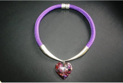 Climbing Cord 10mm, 1mt., Fuchsia Glitter Cod.CC-FUG 2