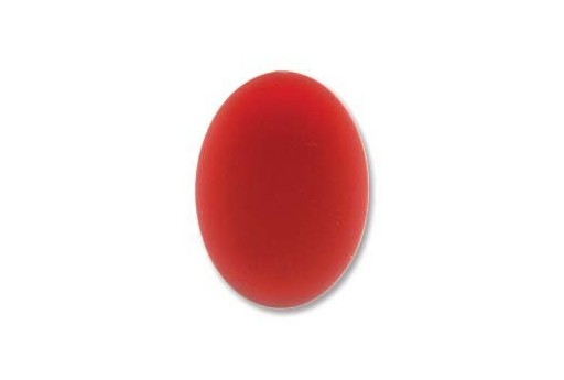 Cabochon Luna Soft Ovale 18,5x13,5mm., Rosso Cod.LUN02G