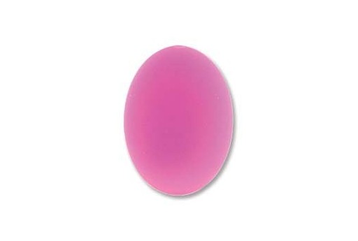 Cabochon Luna Soft Ovale Fuchsia - 18,5x13,5mm