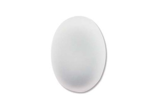 Cabochon Luna Soft Ovale 25X18mm., Bianco Cod.LUN03A