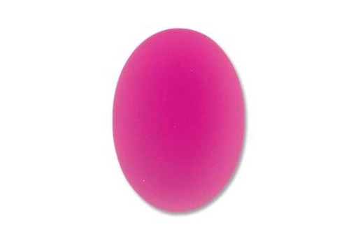 Cabochon Luna Soft Ovale 25X18mm., Fuchsia Cod.LUN03R