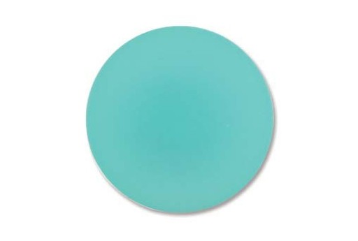 Cabochon Luna Soft Tondo 24mm., Aquamarine Cod.LUN04C