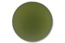 Cabochon Luna Soft Tondo 24mm., Verde Oliva Cod.LUN04F