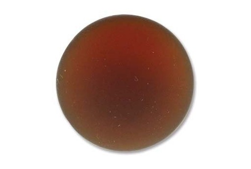 Cabochon Luna Soft Tondo 24mm., Marrone Cod.LUN04N