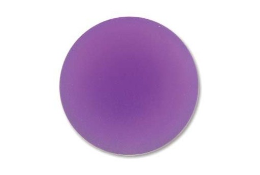 Cabochon Luna Soft Tondo 24mm., Viola Cod.LUN04P