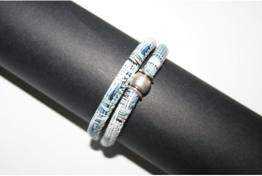 Corda Sintetica Tonda 5mm, Fantasia Blue 1mt., Cod. COR01B 2