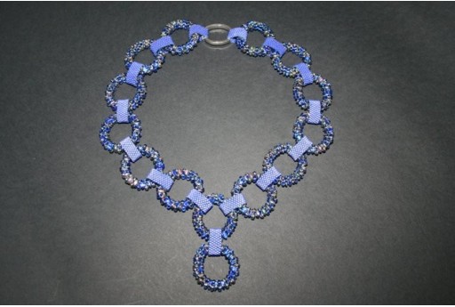 Kit Orecchini Cerchi Superduo Emerald Vitrail Cod.OR10A 2